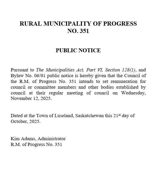 Public Notice Renumeration